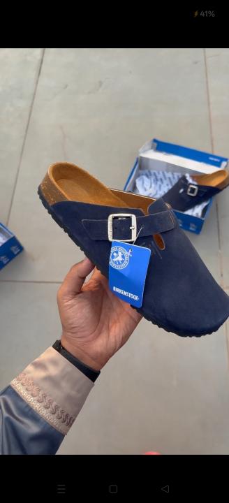 Birkenstoc.k x Stussy Boston Suede Navy