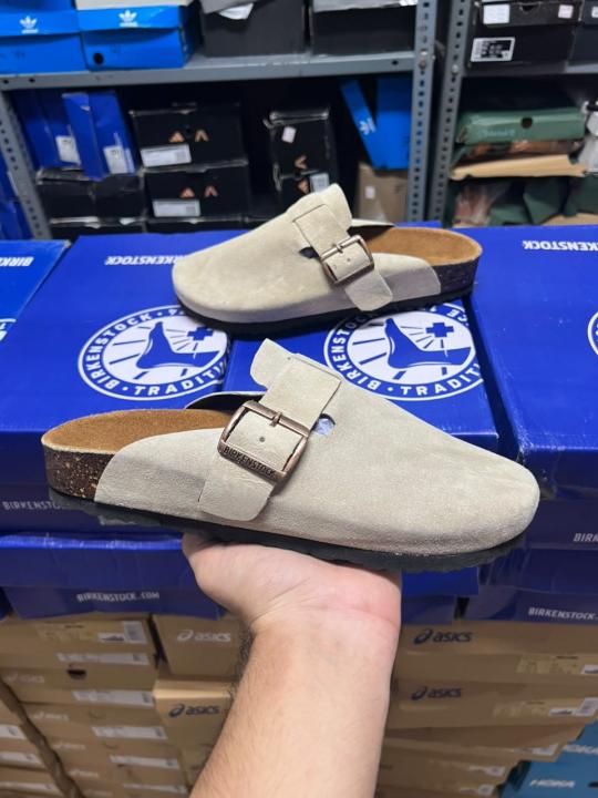 Birkenstock Boston BEIGE SUEDE