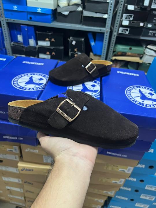 Birkenstock Boston Brown Suede