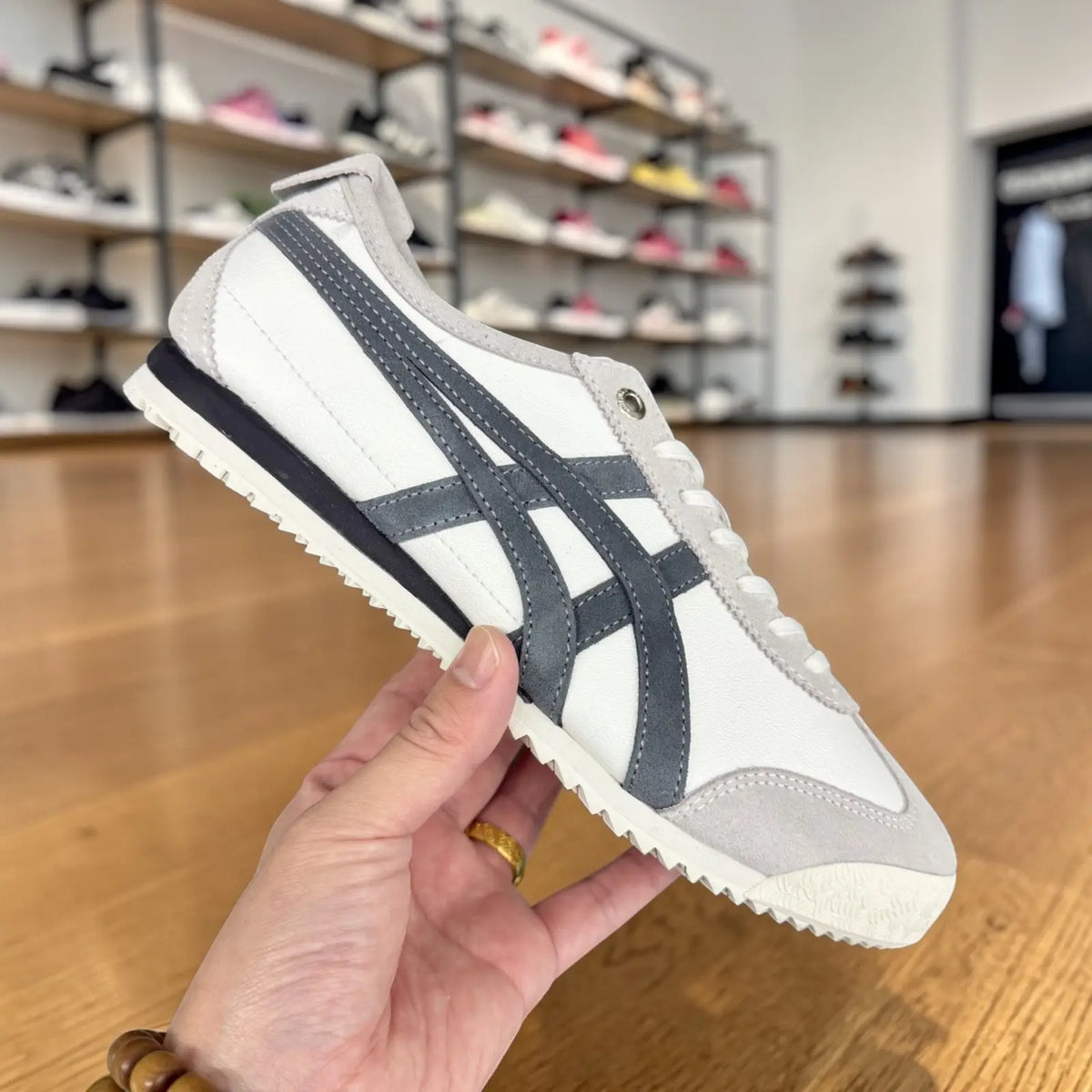 Onitsuka Tiger Mexico 66 SD Birch Metropolis Dark Grey White 7A Premium Sneakers (D-2072)