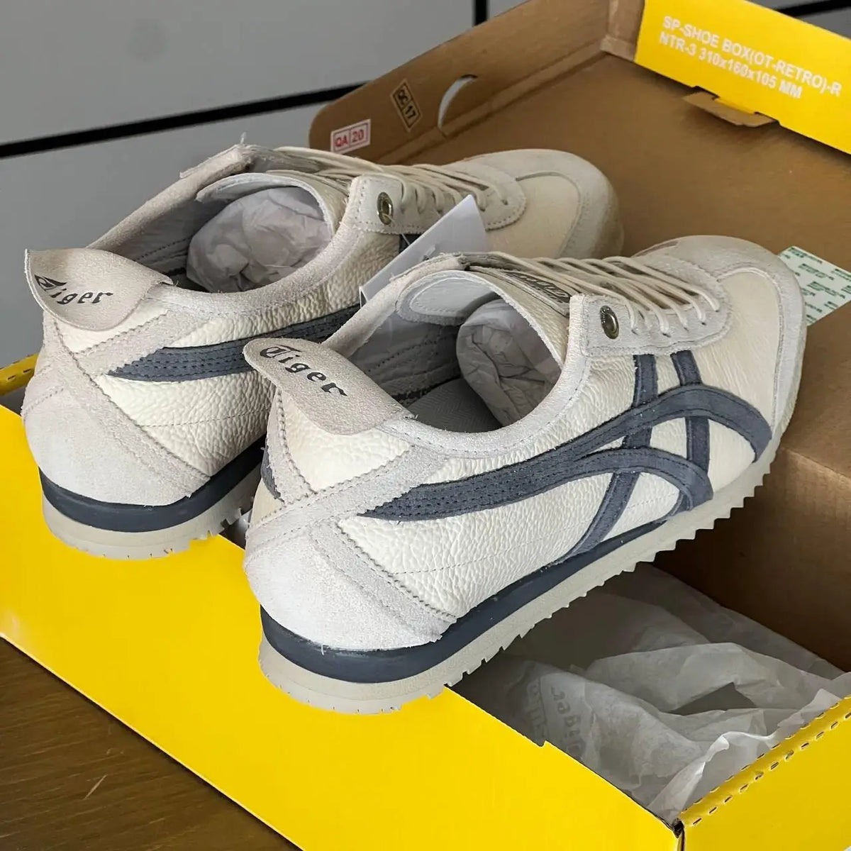 Onitsuka Tiger Mexico 66 SD Birch Metropolis Dark Grey White 7A Premium Sneakers (D-2072)