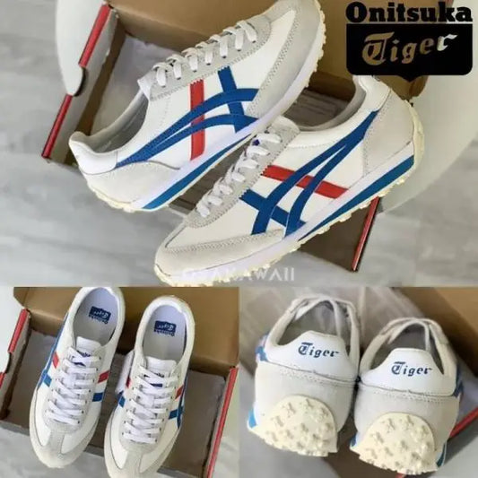 Onitsuk_a Tiger EDR 78 WhiteBlueRed  Iconic Tricolor Retro Runners (D-1982)