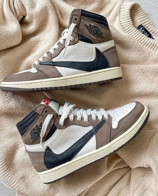 Nike Air Jordan Retro 1 High OG Travis Scott DARK MOCHA (Semi UA)
