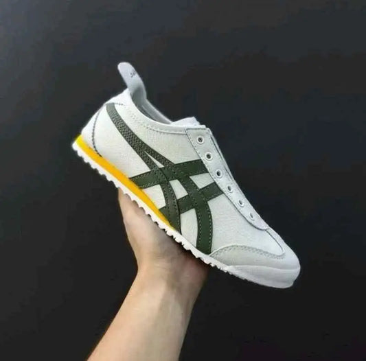 Onitsukaa Tigerr Mexico 66 Slip On Leather Cream Olive
