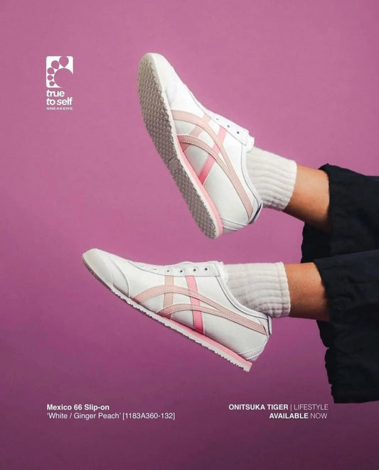 Onitsuka Tiger Mexico 66 Slip On White Ginger Peach 419