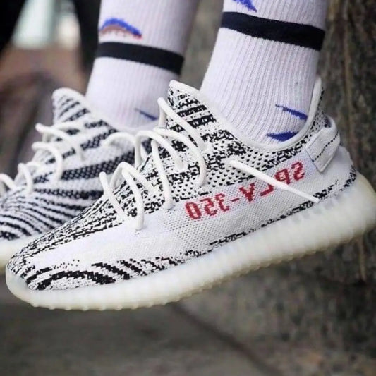 Adidas Yeezy Sply 350 V2 Zebra Semi UA Quality With Full Accessories For Mens