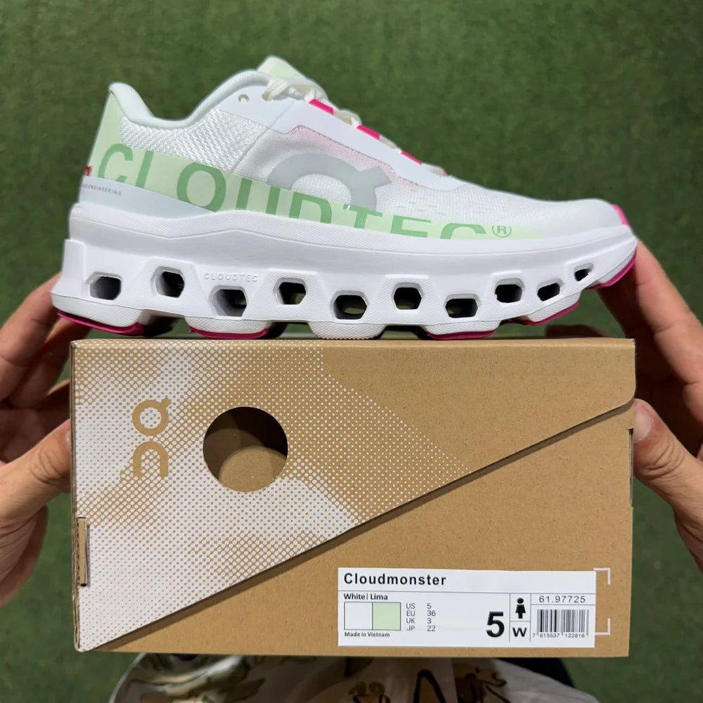 On Running Cloud Monster White Lima