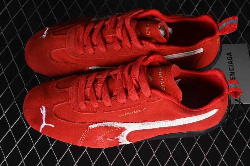 Speedcat Suede Distressed
 -Red/White