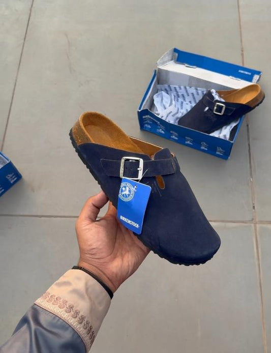 Birkenstoc.k x Stussy Boston Suede Navy